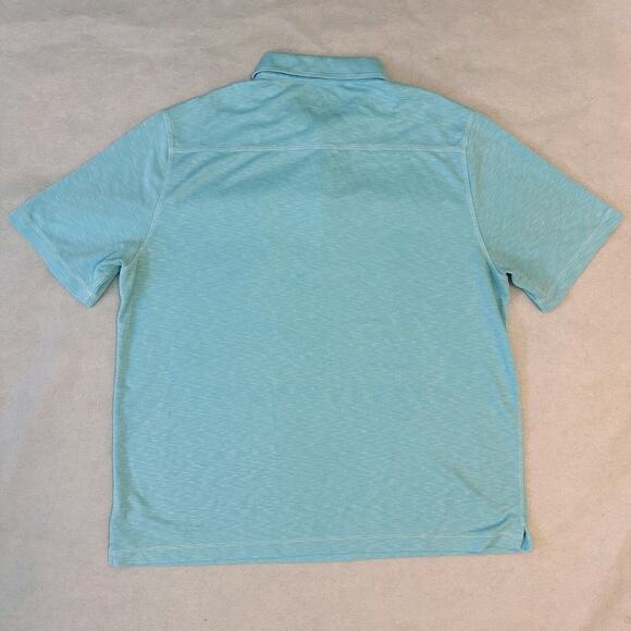 Nicoby Polo Shirt Mens 2XL Lt Blue Heathered Short Sleeve Soft Modal Blend - Picture 6 of 7